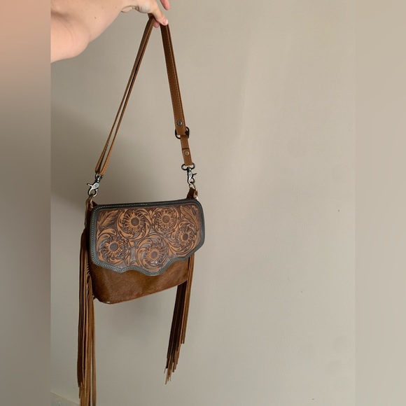 Myra bag cowhide crossbody purse - Picture 1 of 6